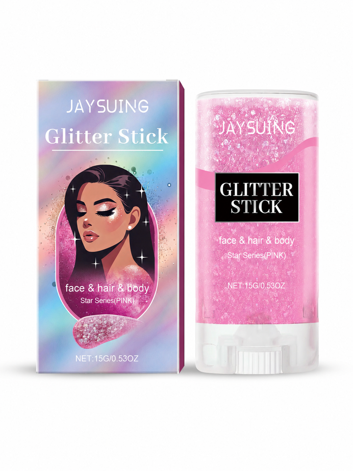 Pink Body Glitter Stick — Face, Hair & Body Shimmer