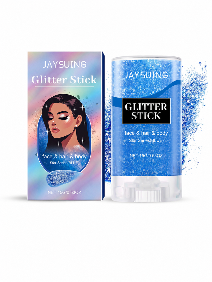 Blue Glitter Stick for Face Body Hair — Jaysuing Star Series