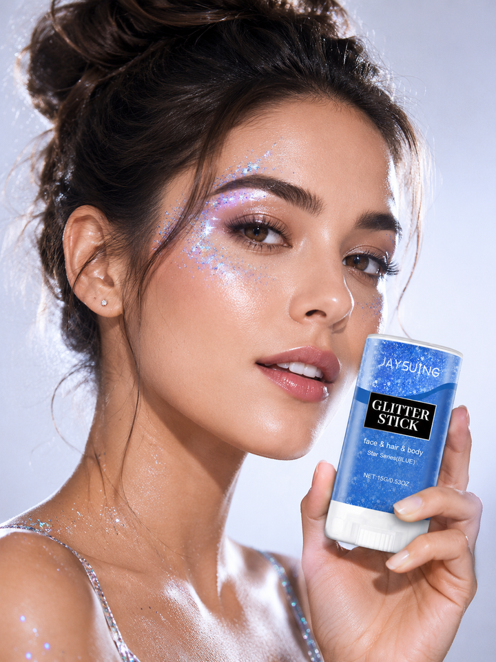 Blue Glitter Stick for Face Body Hair — Jaysuing Star Series