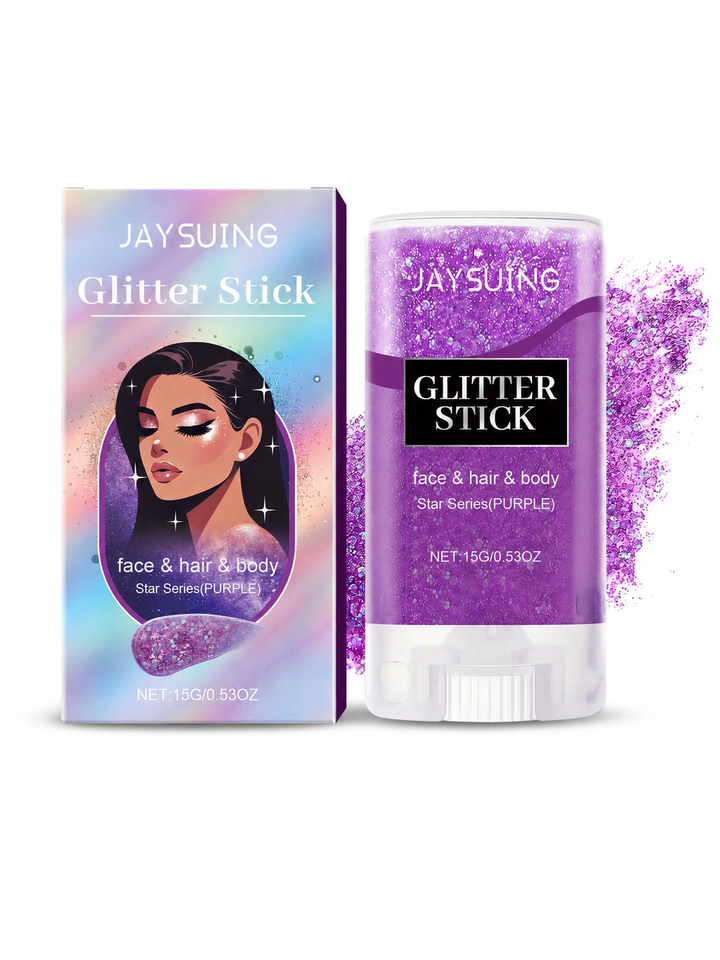 Purple Glitter Stick — Face, Body & Hair Shimmer | Jaysuing