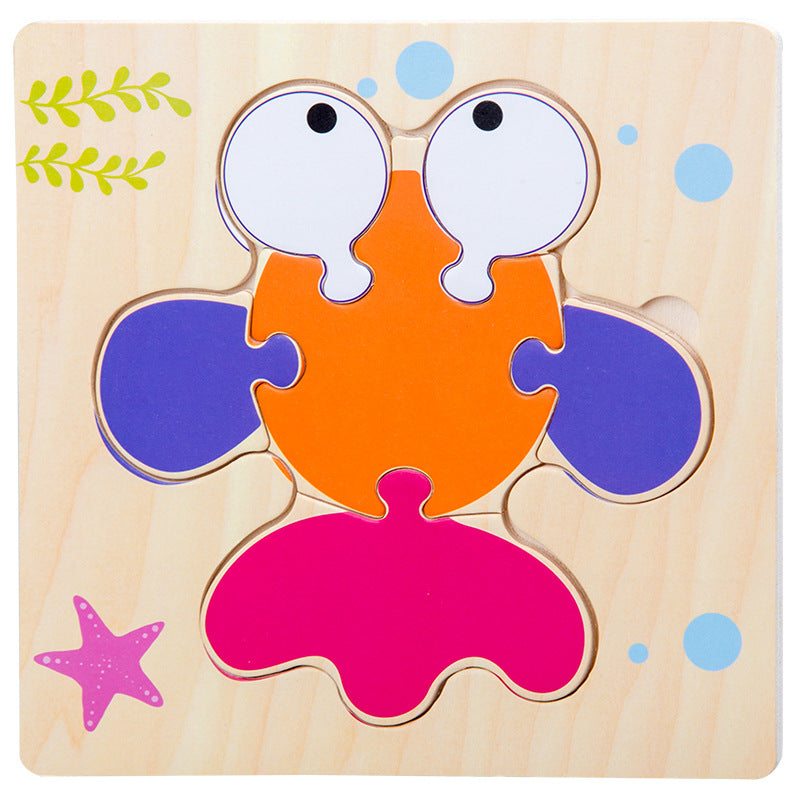 Wooden Toddler Puzzle Set for Screen-Free Learning