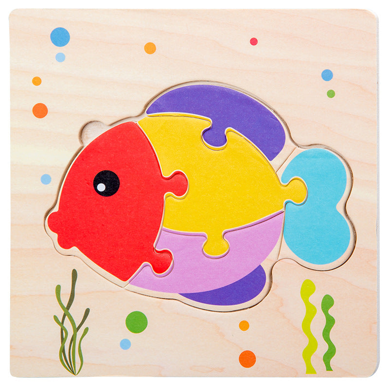 Wooden Toddler Puzzle Set for Screen-Free Learning