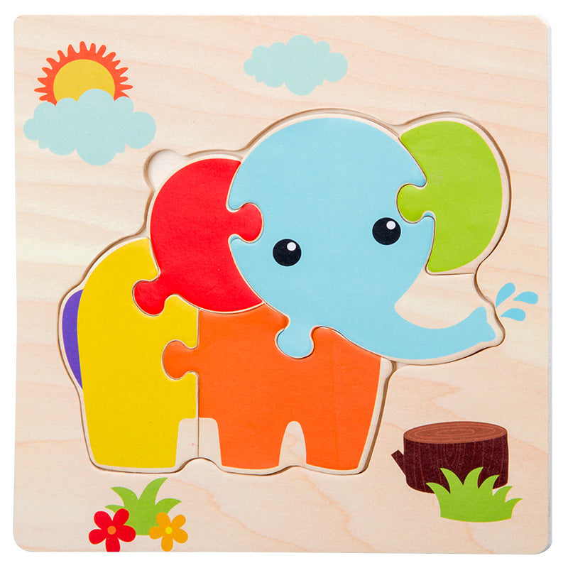 Wooden Toddler Puzzle Set for Screen-Free Learning