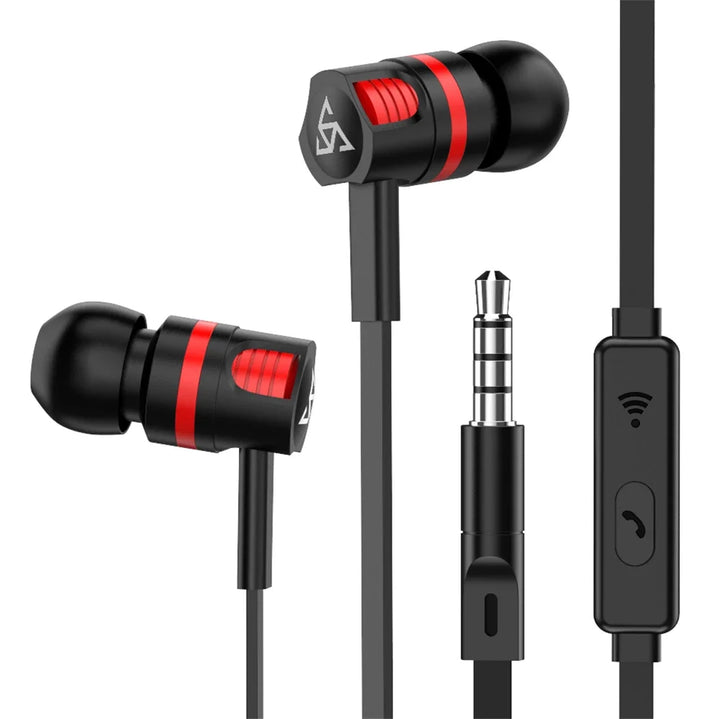 Wired Earphones with Mic and Call Button for Phones