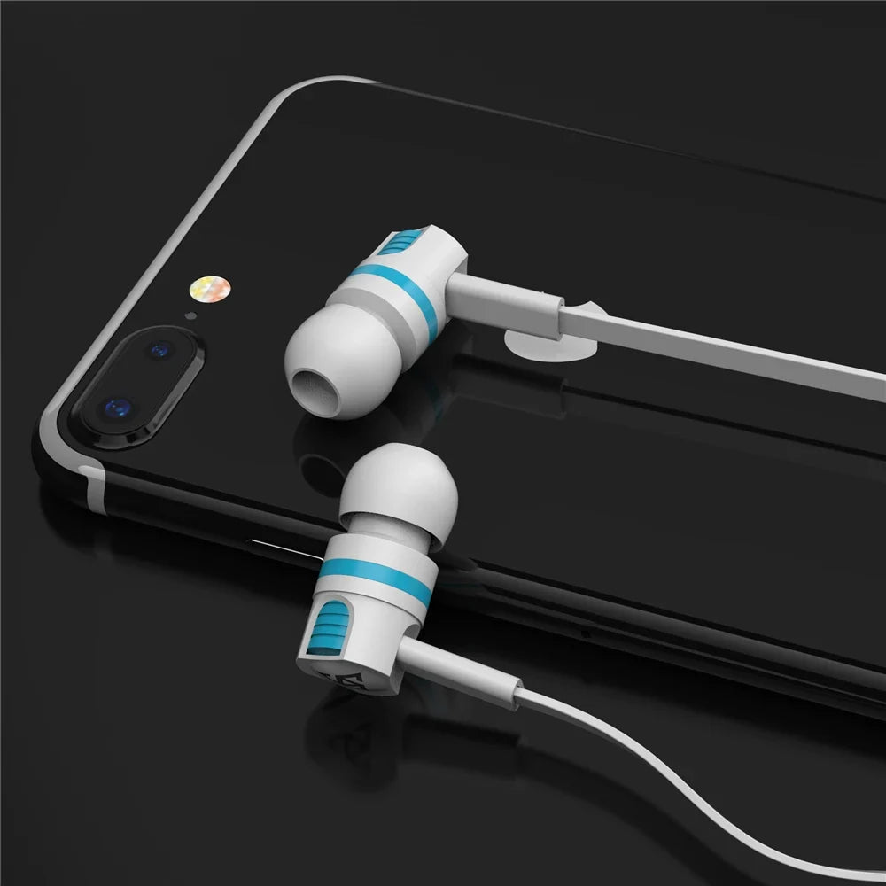 Wired Earphones with Mic and Call Button for Phones
