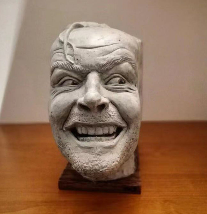 Johnny Resin Bookshelf Sculpture Decor Conversation Piece