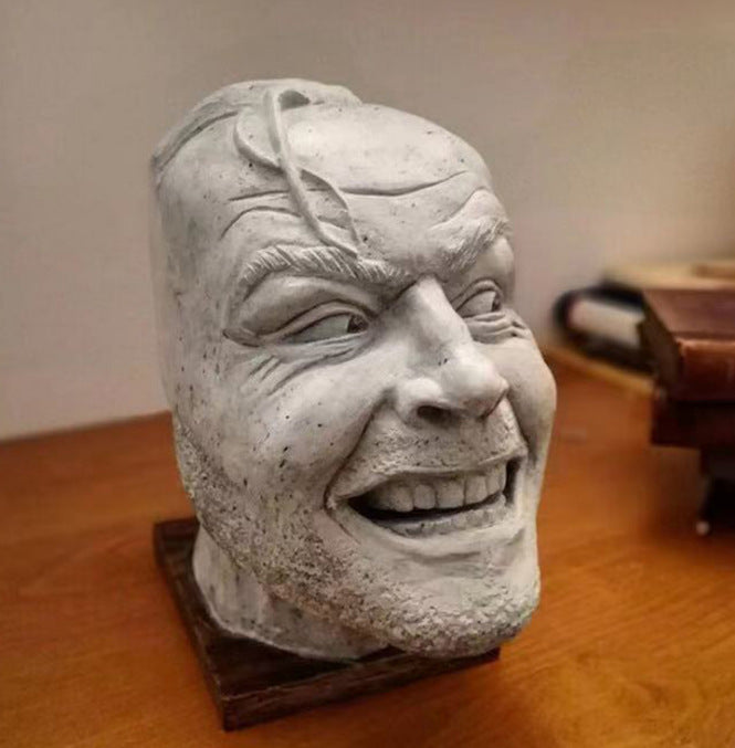Johnny Resin Bookshelf Sculpture Decor Conversation Piece