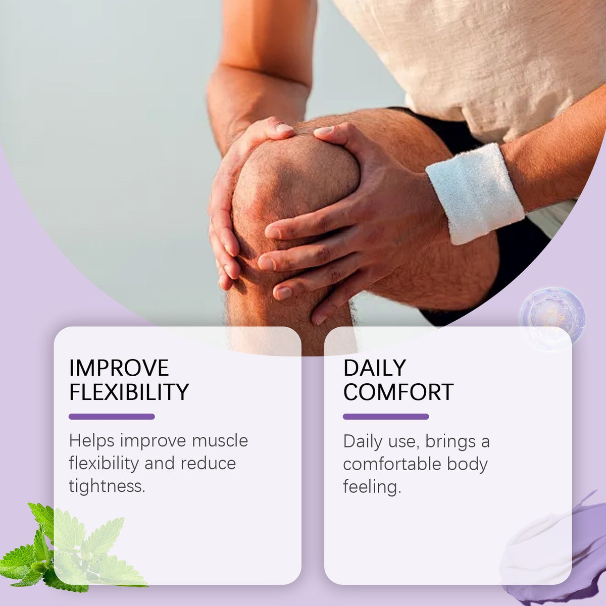 Herbal Joint Cream for Sore Knees and Stiff Joints
