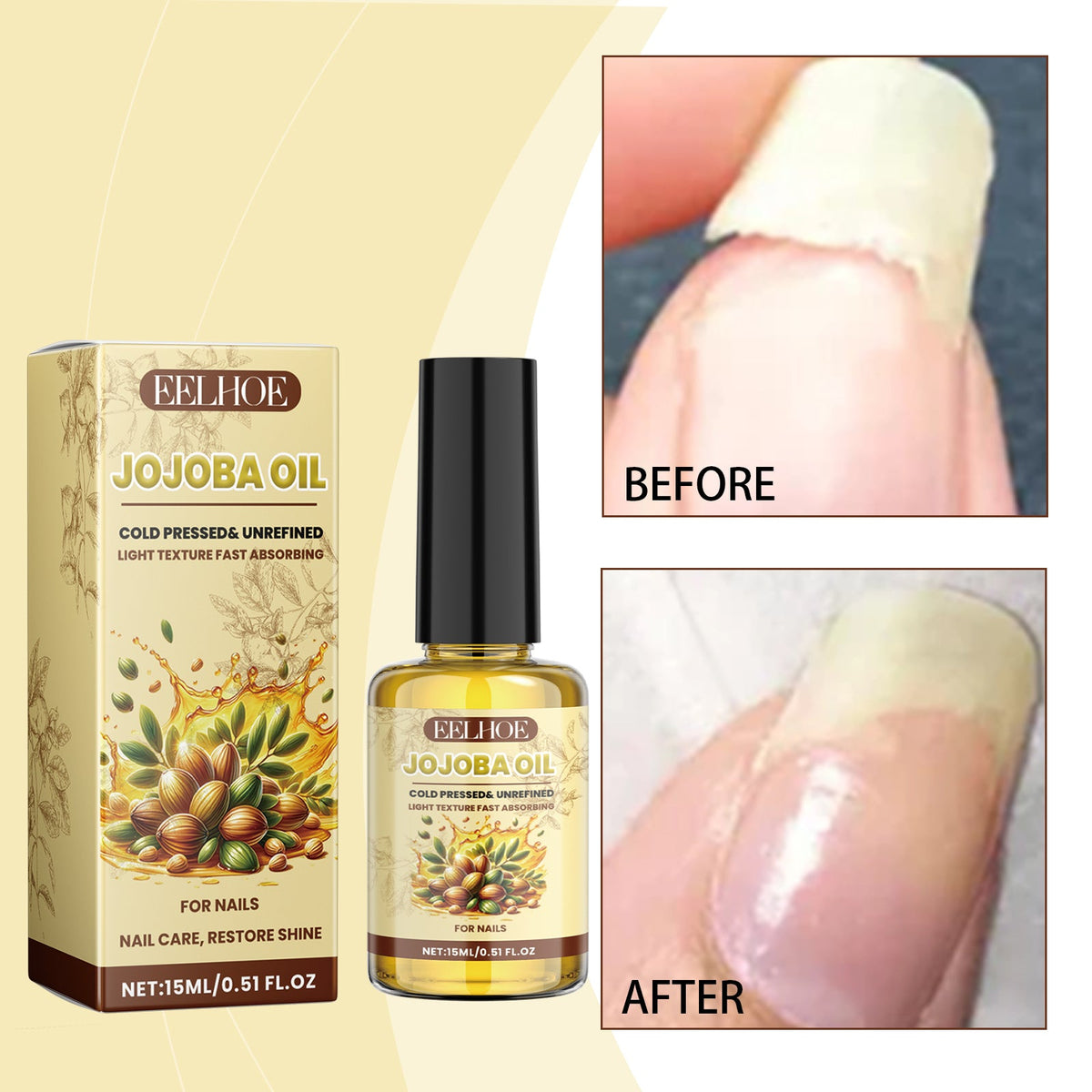 Jojoba Oil for Nails: Softens Cuticles & Restores Shine