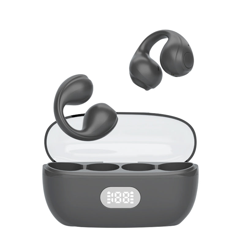 Clip-On Wireless Earbuds with 24H Battery & LED Display