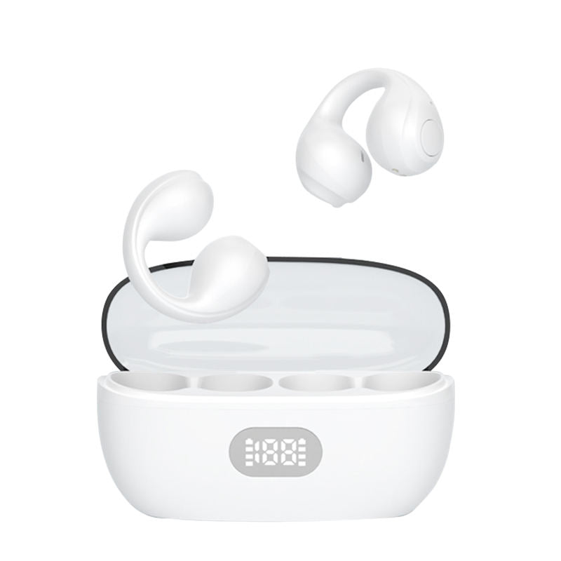 Clip-On Wireless Earbuds with 24H Battery & LED Display