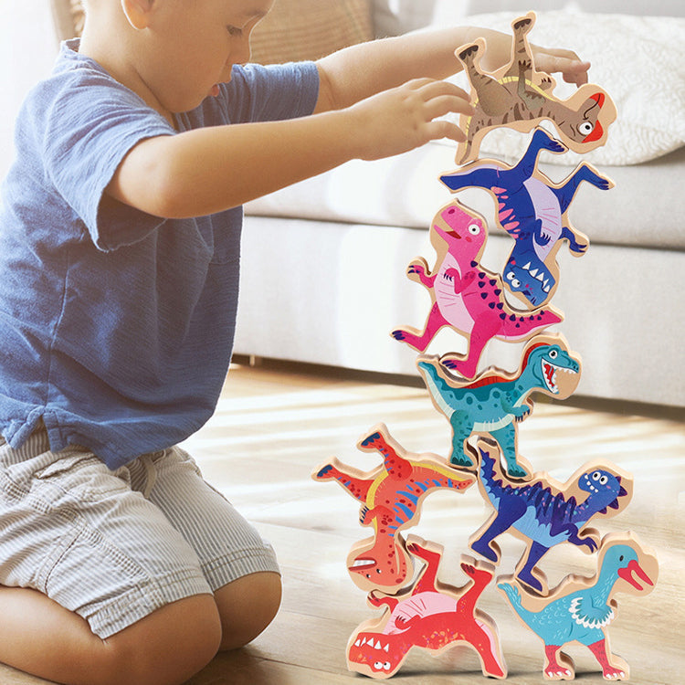 Dinosaur Stacking Balance Game for Screen-Free Play