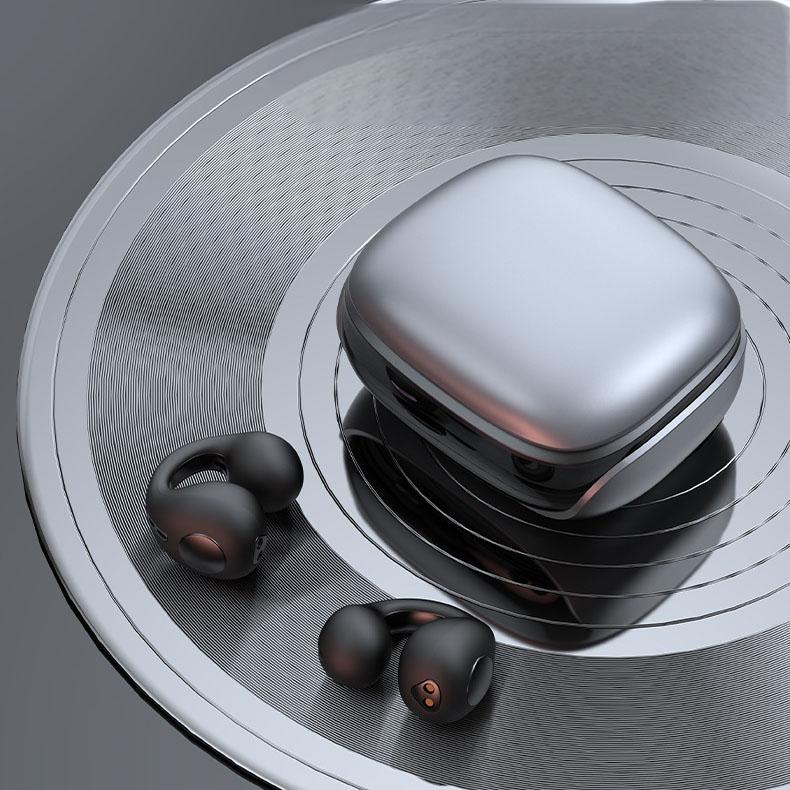 Clip-On Open-Ear Bluetooth Earphones for Commuters