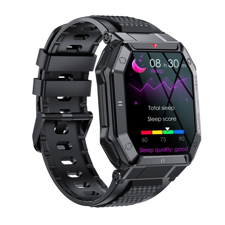 Rugged Smart Watch 1.85-Inch Screen, Heart Rate Tracker