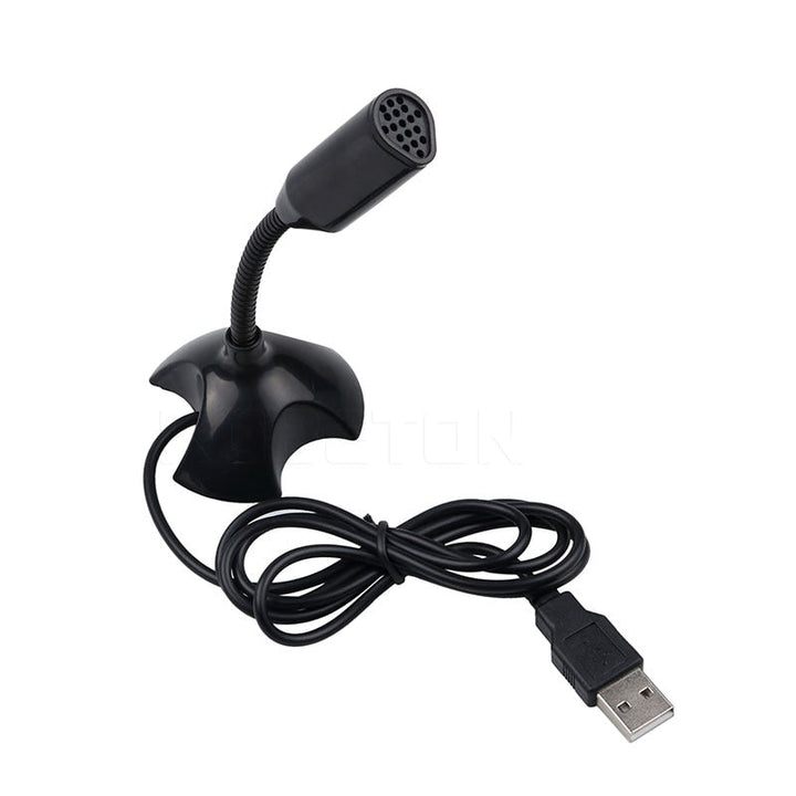 USB Desktop Microphone with Flexible Stand for PC Calls