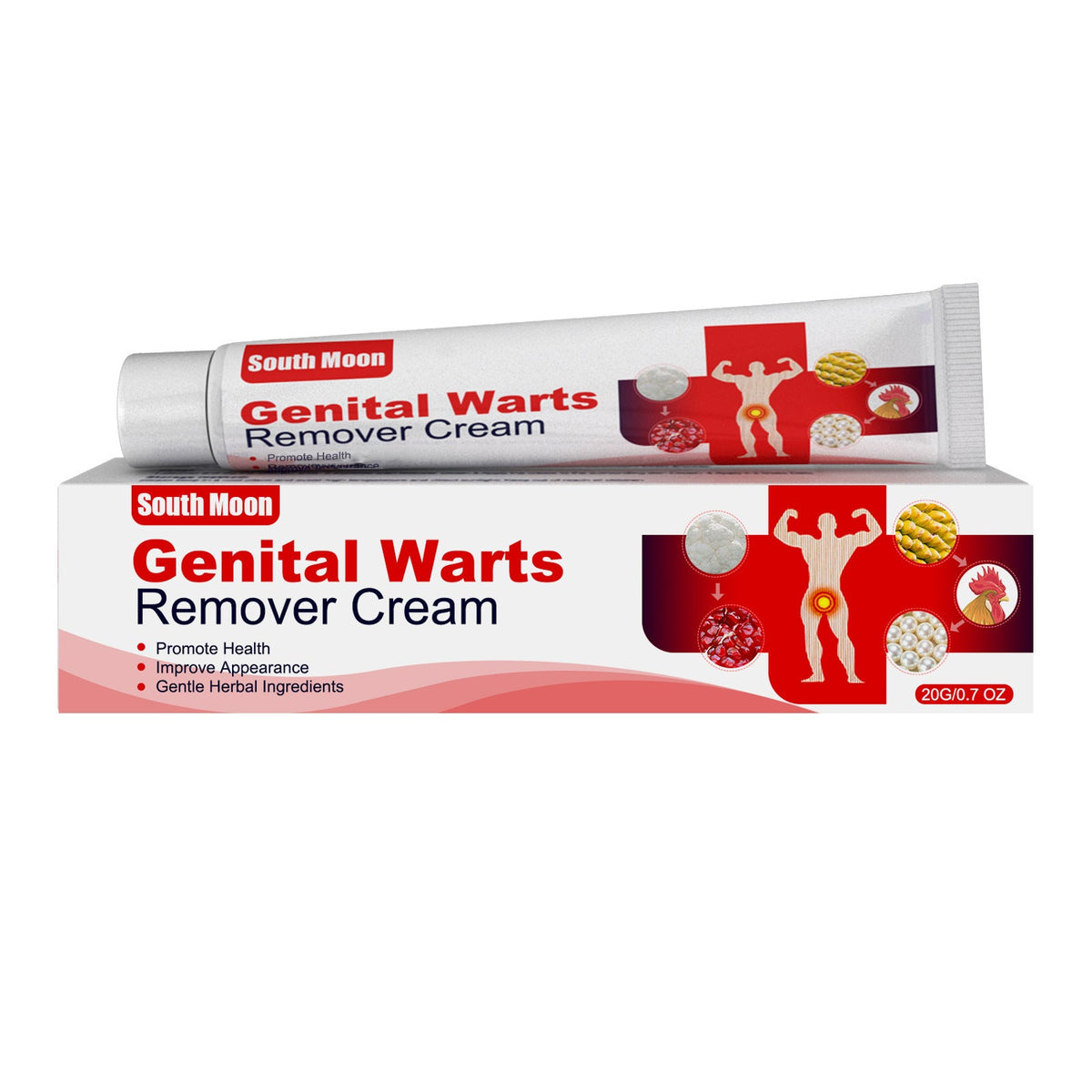 Wart Remover Cream 20g, Gentle Herbal Skin Treatment