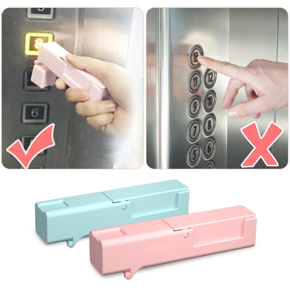 Elevator Button Press Tool With Disinfectant Pad