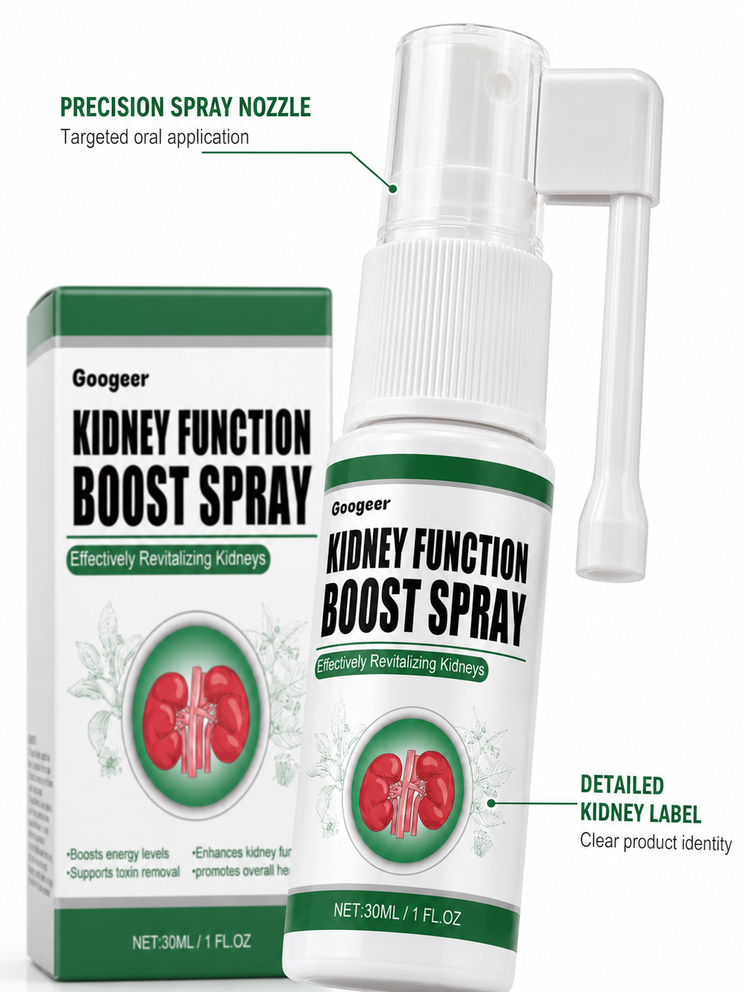 Kidney Support Herbal Oral Spray — Natural Urinary Relief