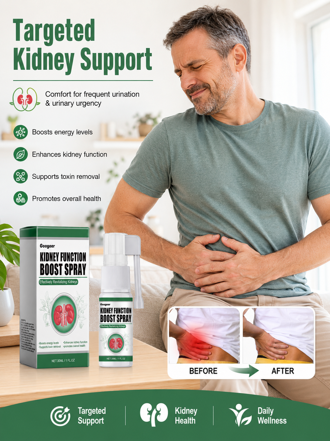 Kidney Support Herbal Oral Spray — Natural Urinary Relief