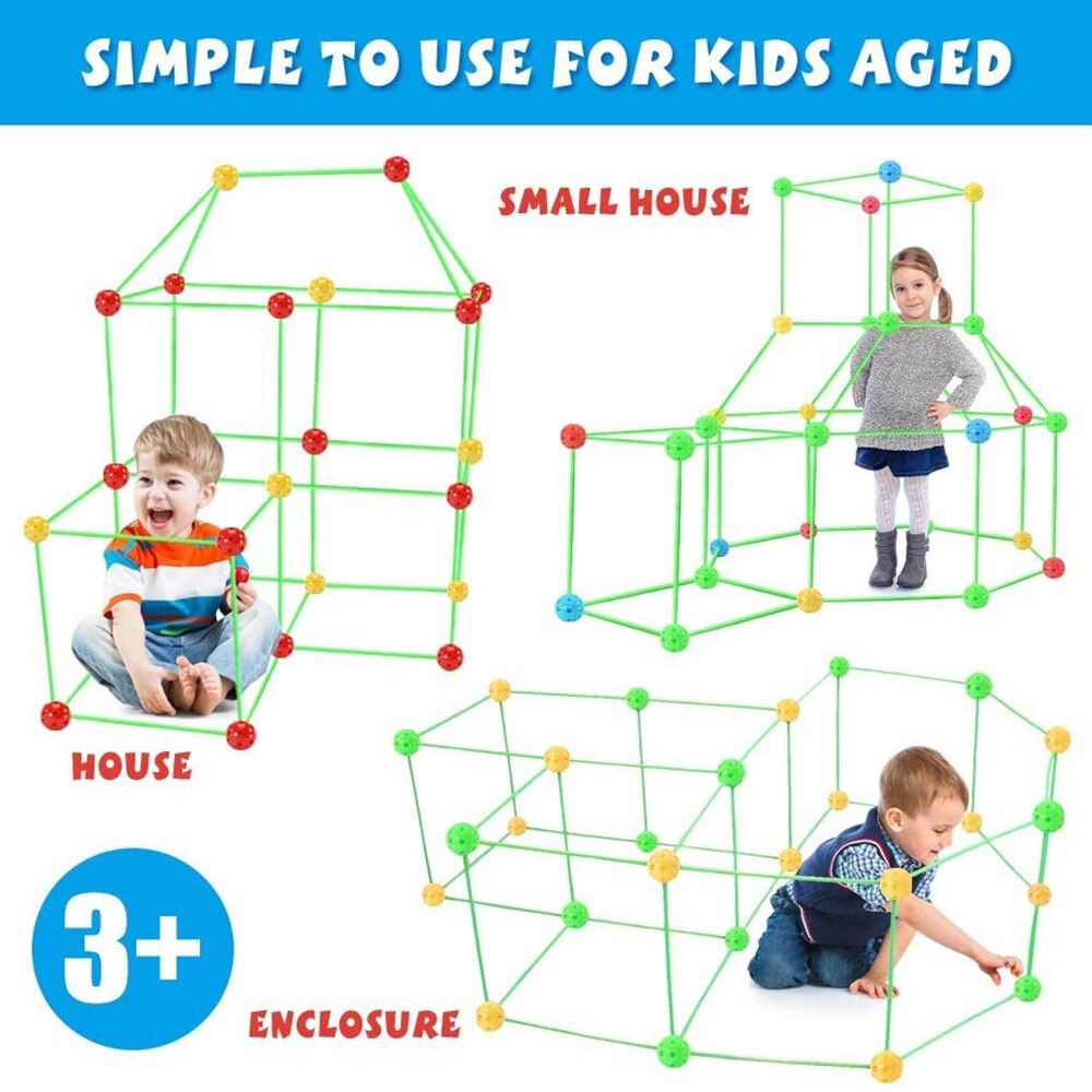 Kids Fort Building Kit for Screen-Free Creative Play