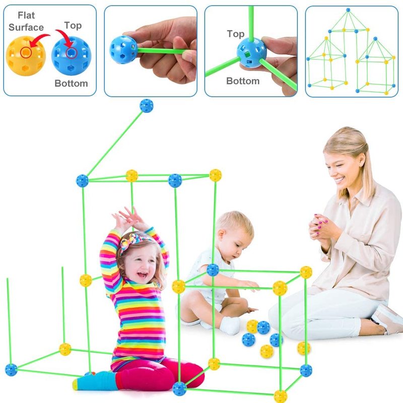 Kids Fort Building Kit for Screen-Free Creative Play
