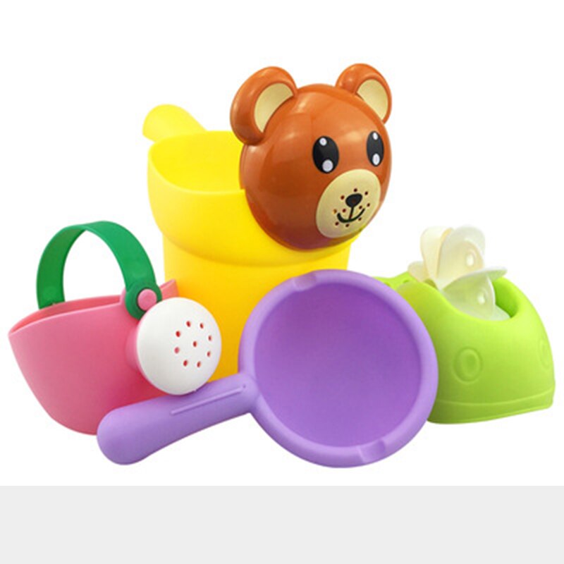 Kids Bath Toys Set for Colorful Pour-and-Play Fun Time