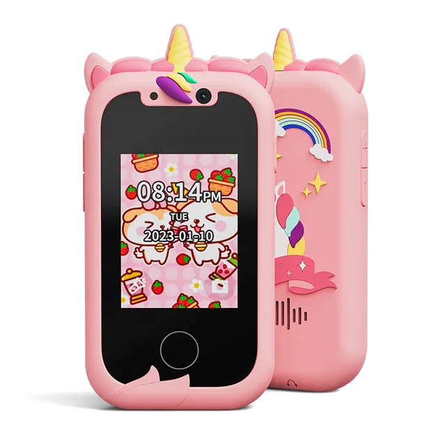 Kids Smart Phone Camera Toy: Unicorn Case, Photo Filters