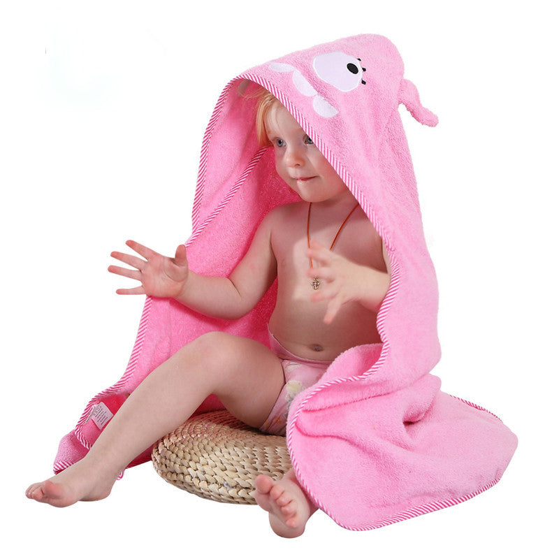 Kids Hooded Bath Towel for Cozy Toddler Drying Warmth