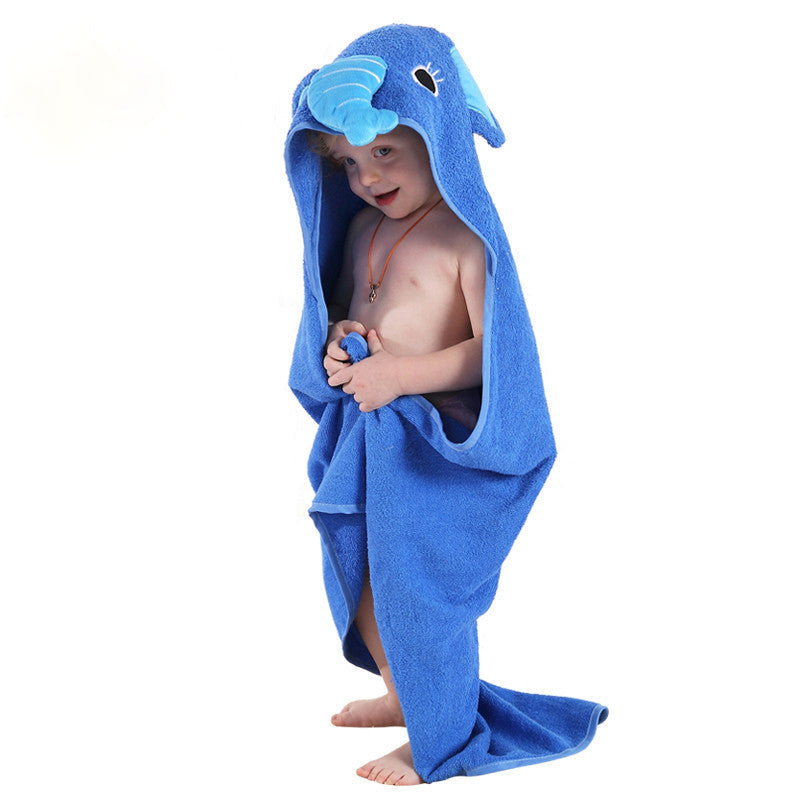 Kids Hooded Bath Towel for Cozy Toddler Drying Warmth