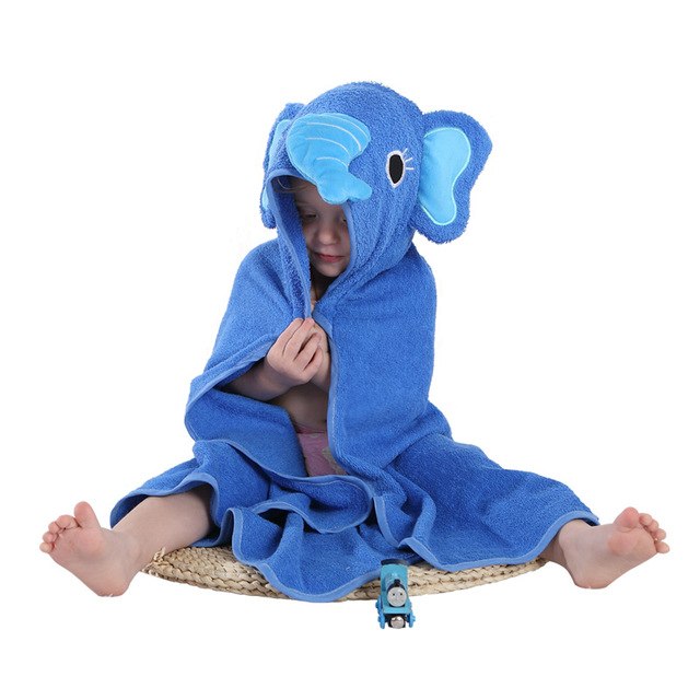 Kids Hooded Bath Towel for Cozy Toddler Drying Warmth