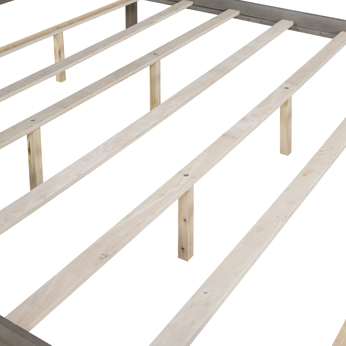 King Size Canopy Platform Bed with Arched Headboard