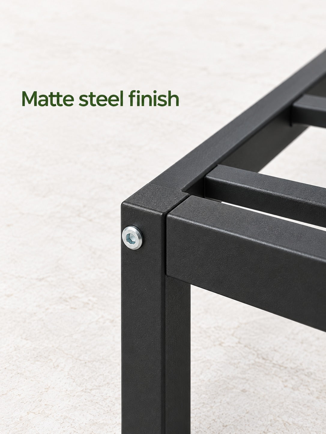 King Size Metal Bed Frame, 600 lb Steel Platform