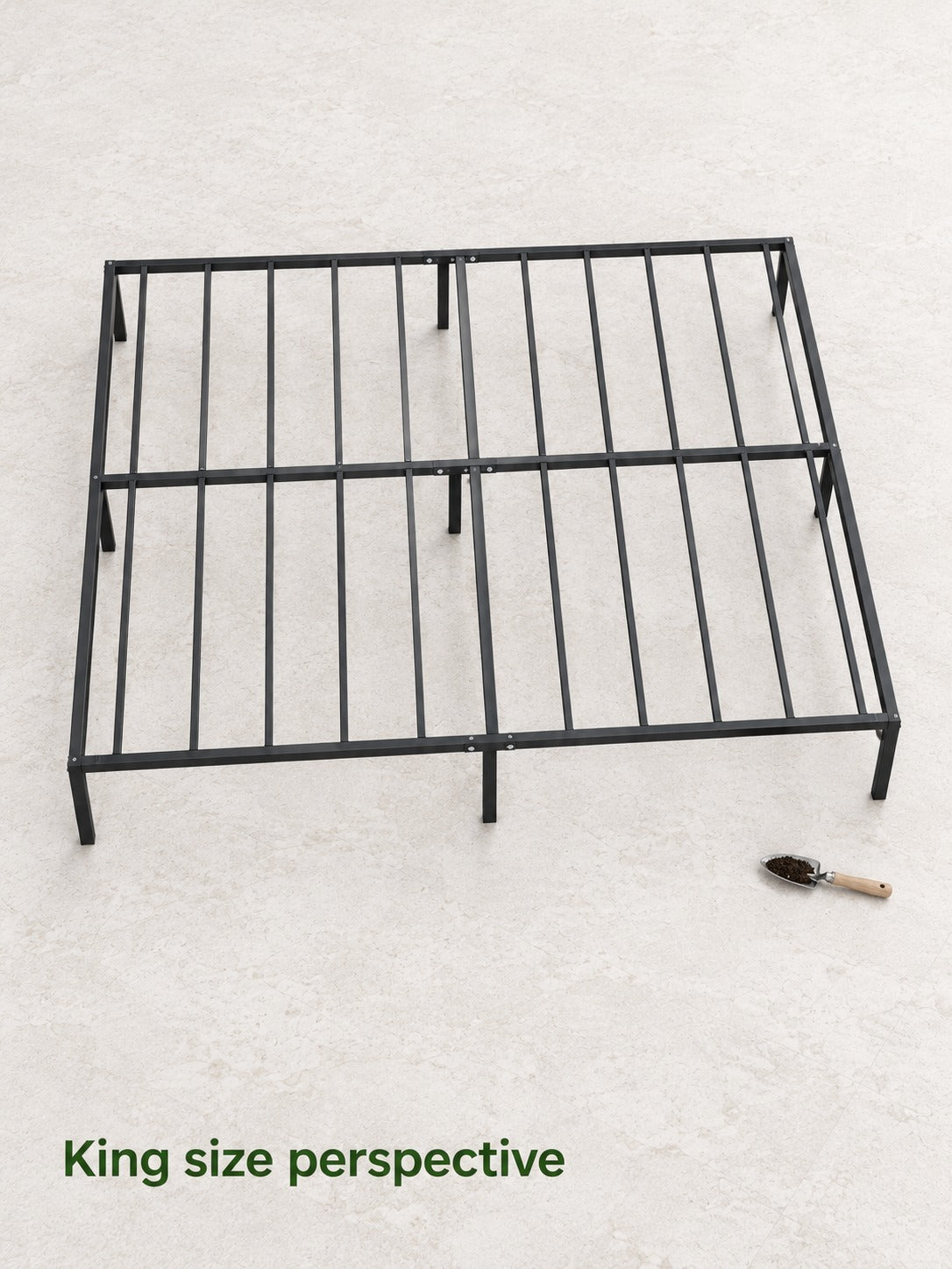 King Size Metal Bed Frame, 600 lb Steel Platform