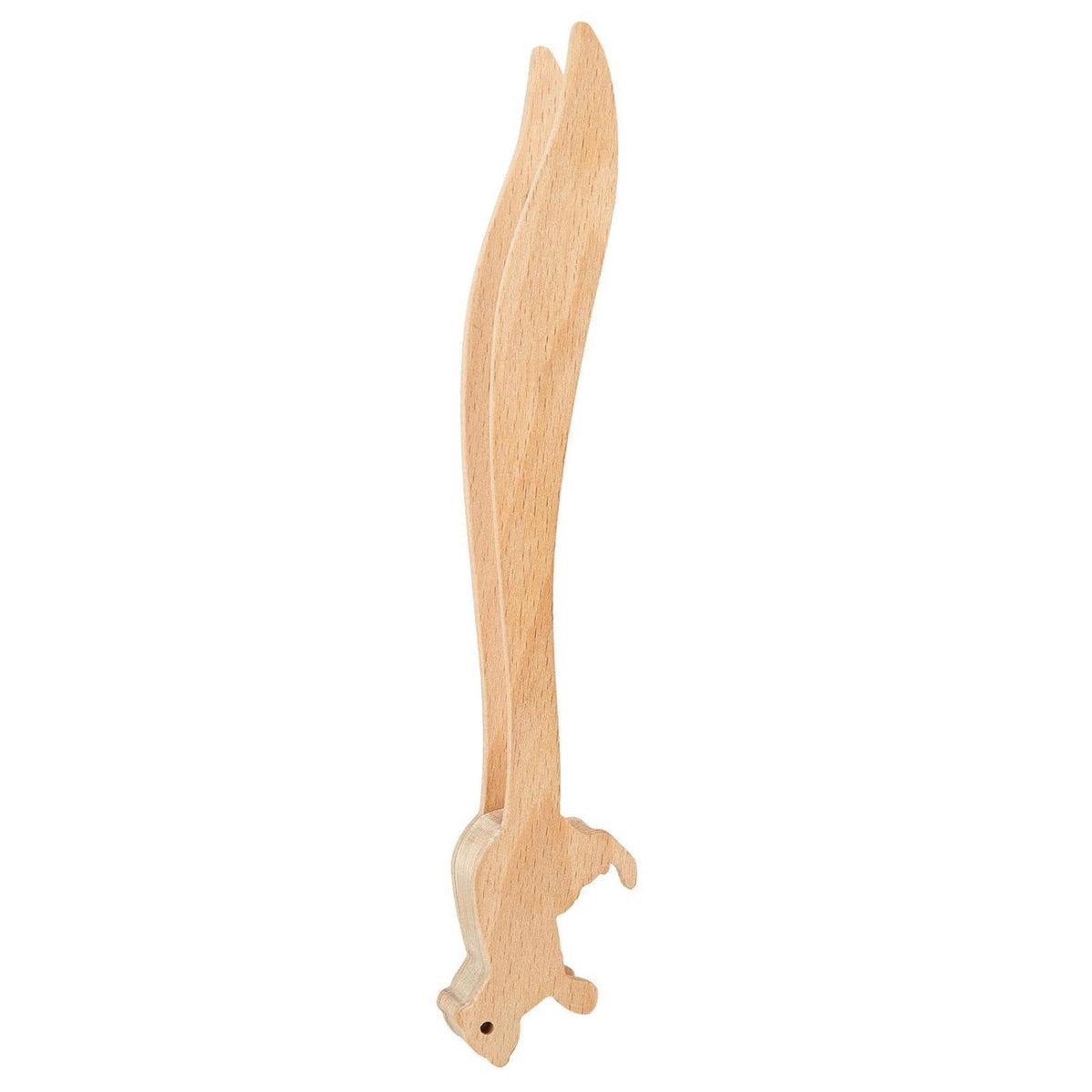 Squirrel Wooden Toast Tongs for Lifting Hot Bread Safely