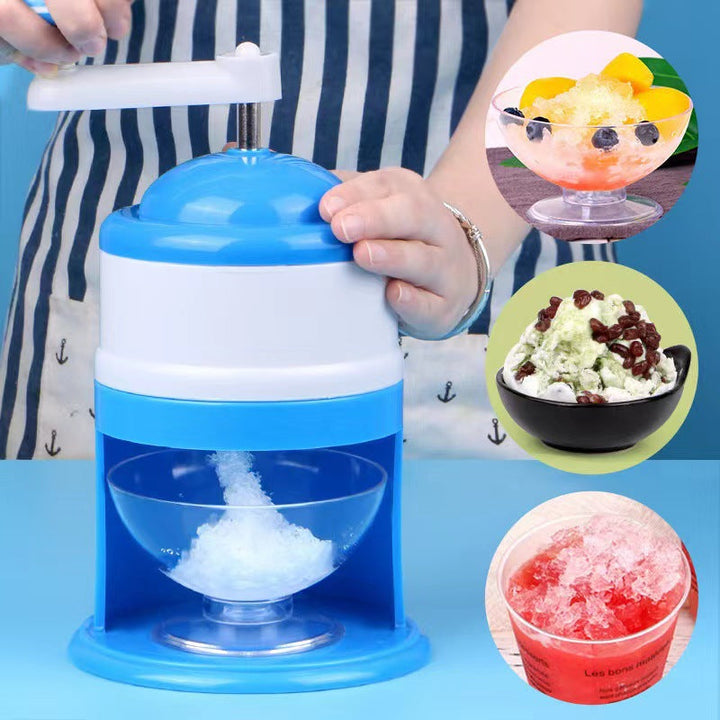 Hand Crank Shaved Ice Maker for Fluffy Homemade Snow Ice