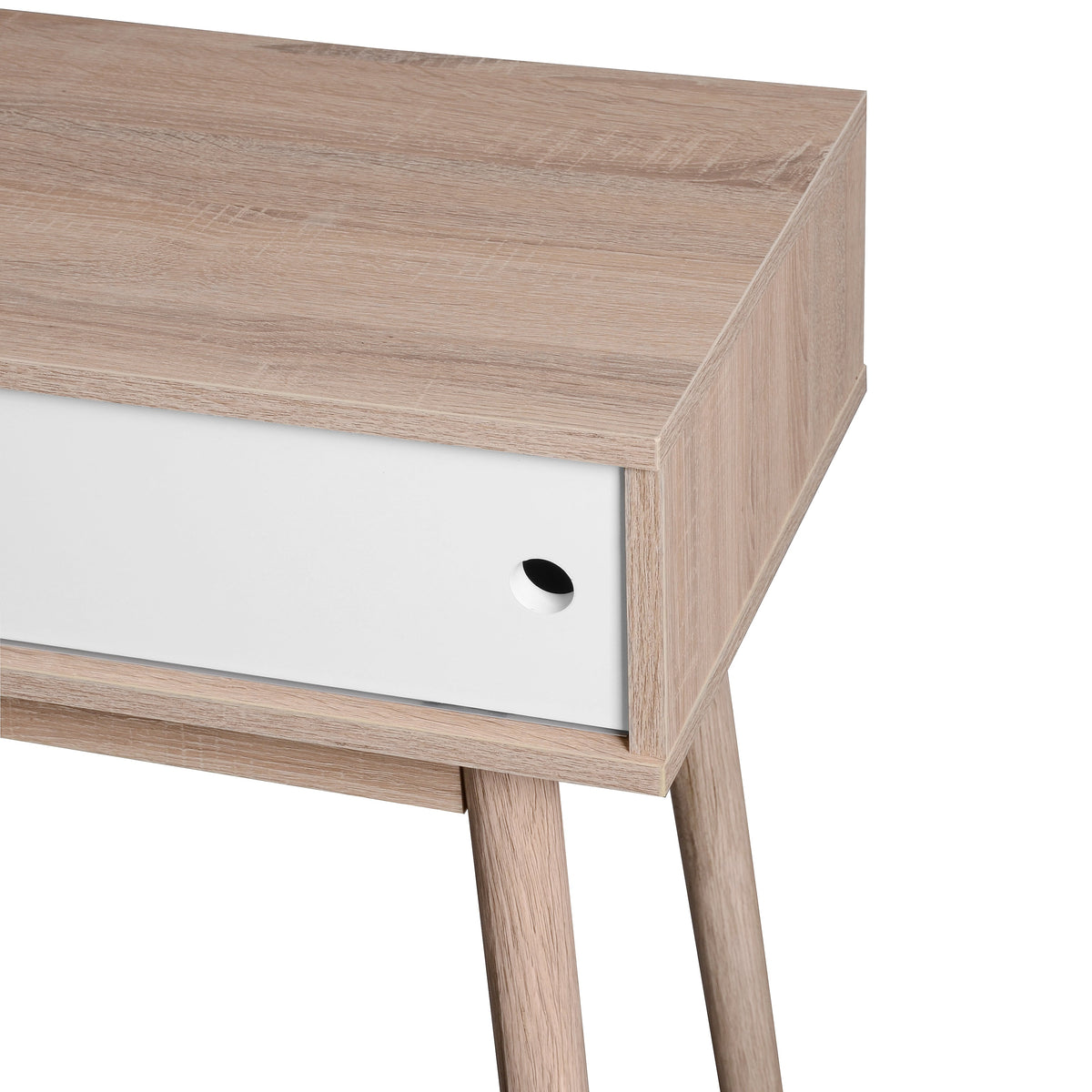 Mid-Century Writing Desk with Hidden Sliding Storage