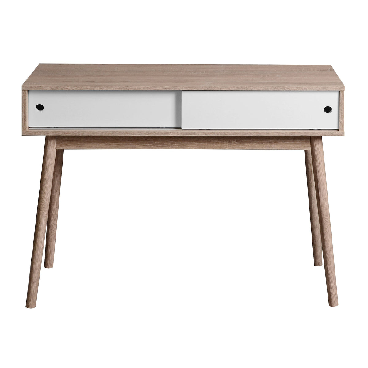 Mid-Century Writing Desk with Hidden Sliding Storage