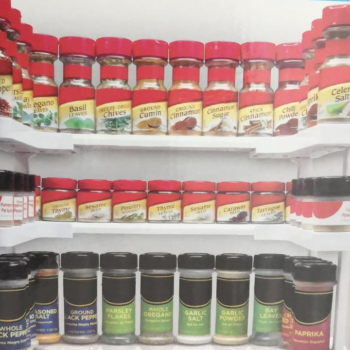 Expandable Two-Tier Spice Rack Organizer for Cabinets