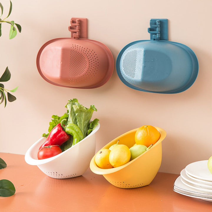 Tilted Rice Washing Drain Basket for Kitchen Sink