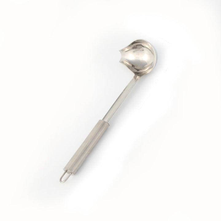 Stainless Steel Crooked Spoon for Soup and Oil Skimming