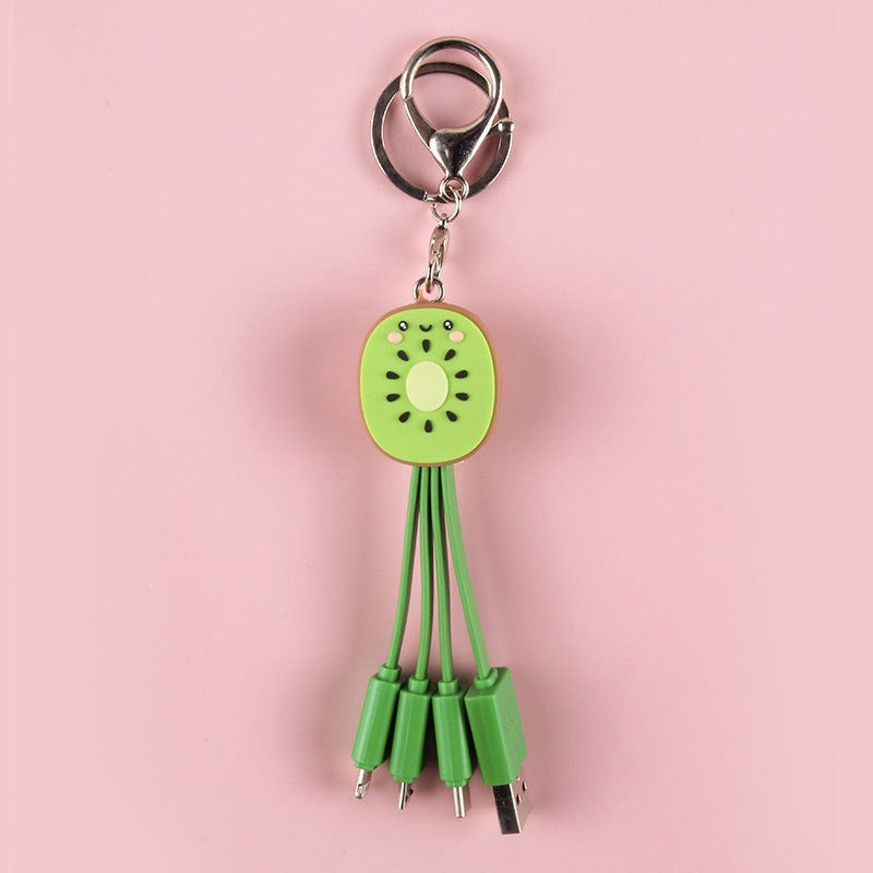 Kiwi Keychain 3-in-1 Charging Cable for Your Phone
