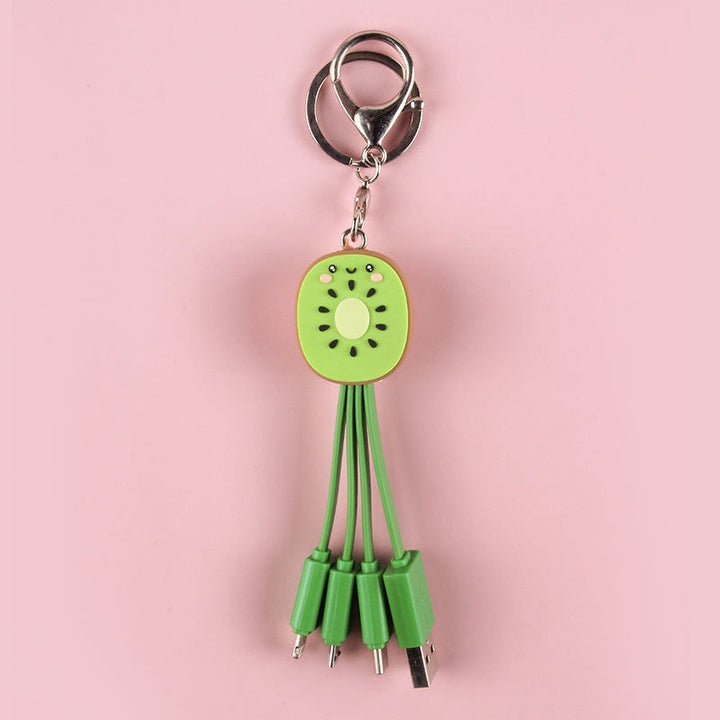 Kiwi Keychain 3-in-1 Charging Cable for Your Phone