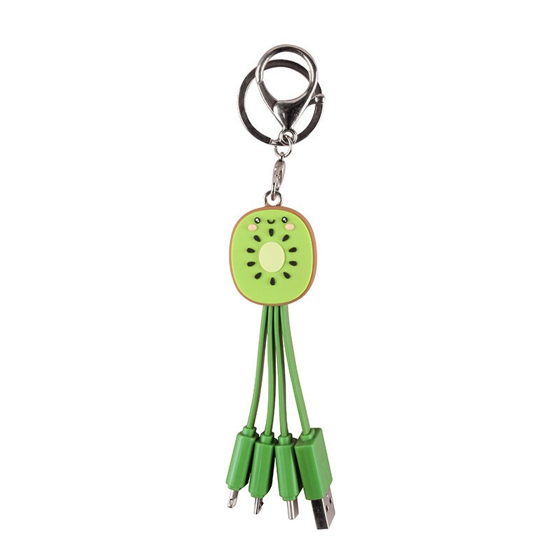 Kiwi Keychain 3-in-1 Charging Cable for Your Phone