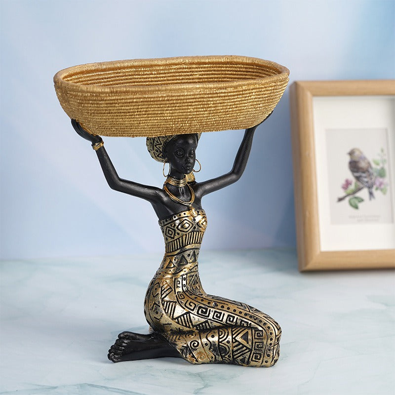 Sculptural Storage Tray with Artistic Tabletop Design