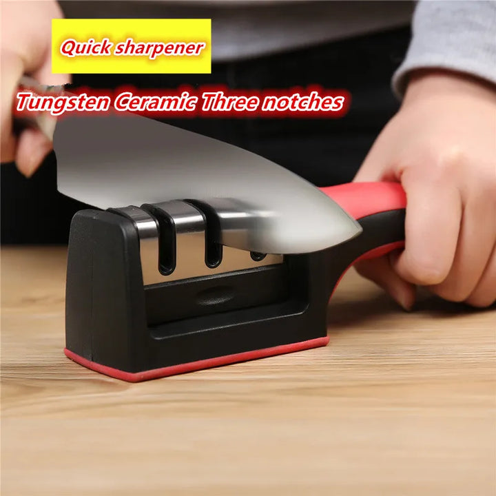 Knife Sharpener 3 Stage Quick Edge Tool for Home Cooks