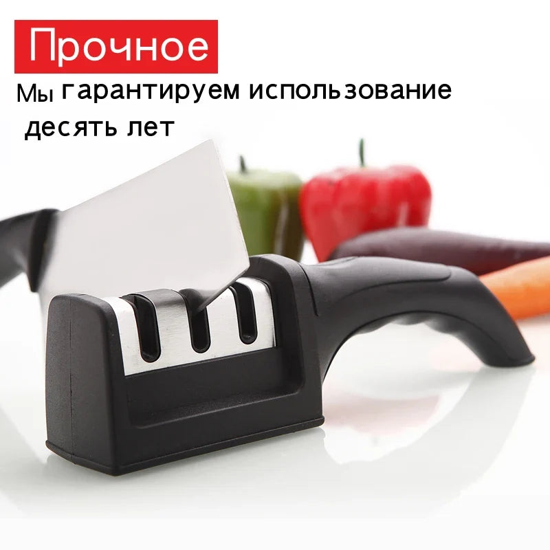 Knife Sharpener 3 Stage Quick Edge Tool for Home Cooks