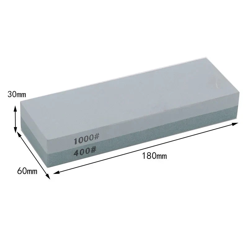 Whetstone Knife Sharpener: Double-Sided White Corundum