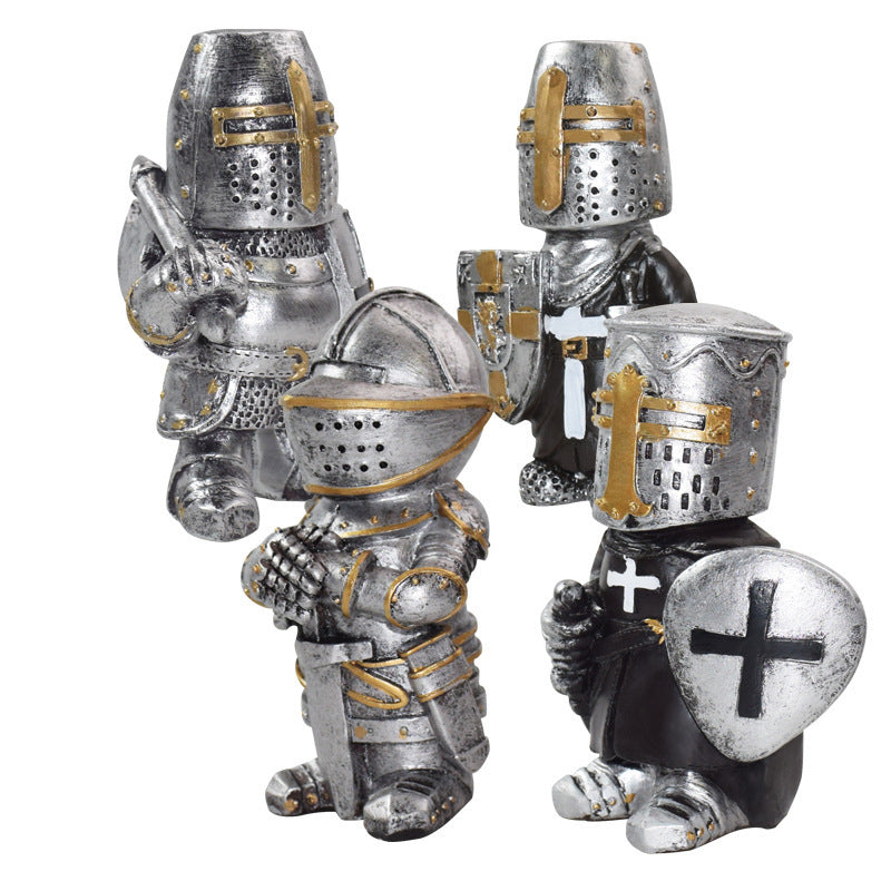 Knight Gnome Garden Ornament – Medieval Fantasy Decor