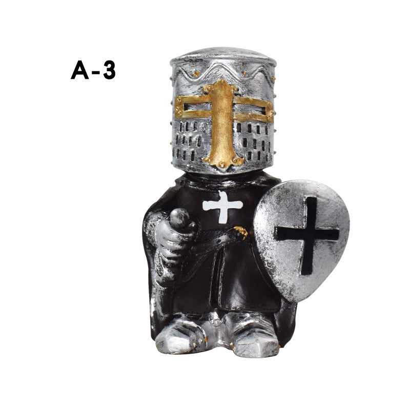 Knight Gnome Garden Ornament – Medieval Fantasy Decor