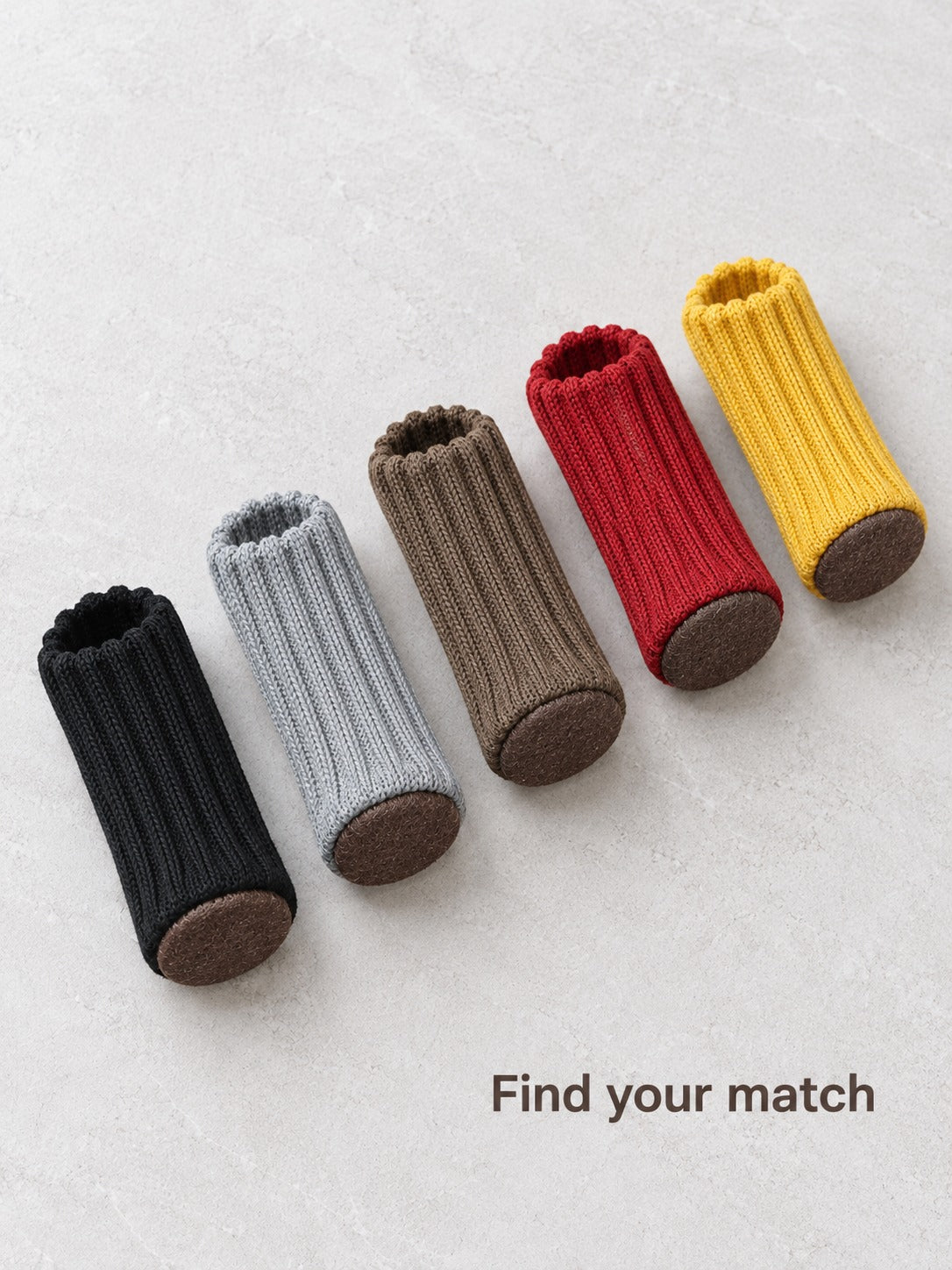Knitted Chair Leg Covers That Stop Floor Scratches
